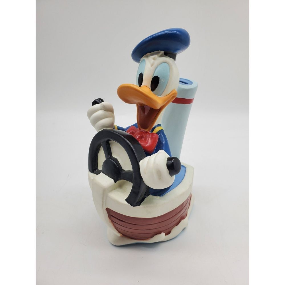 1994 Vintage Disney Donald Duck Vinyl Coin Bank R5